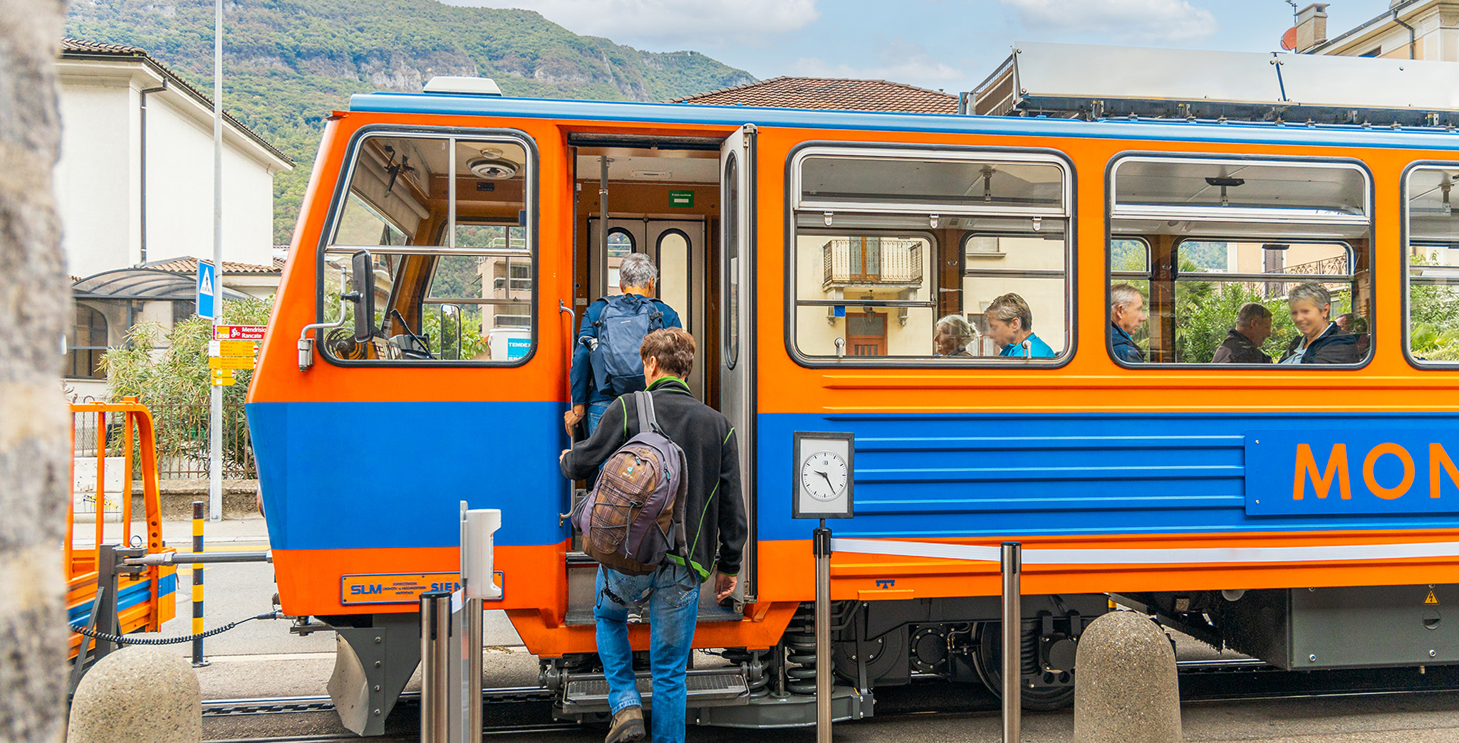 boarding the train